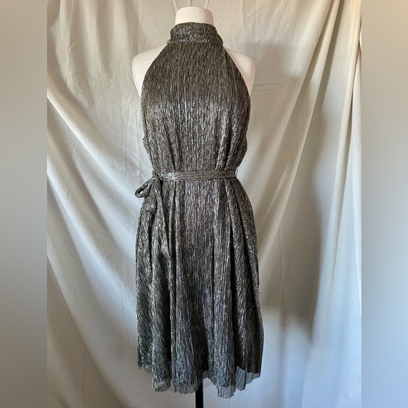 Express Dresses & Skirts - Express Racheal Zoe Edit Gold Shimmer Dress sz M